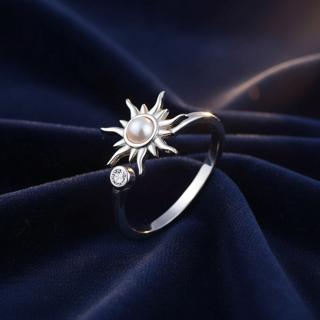 sun spinner anxiety ring