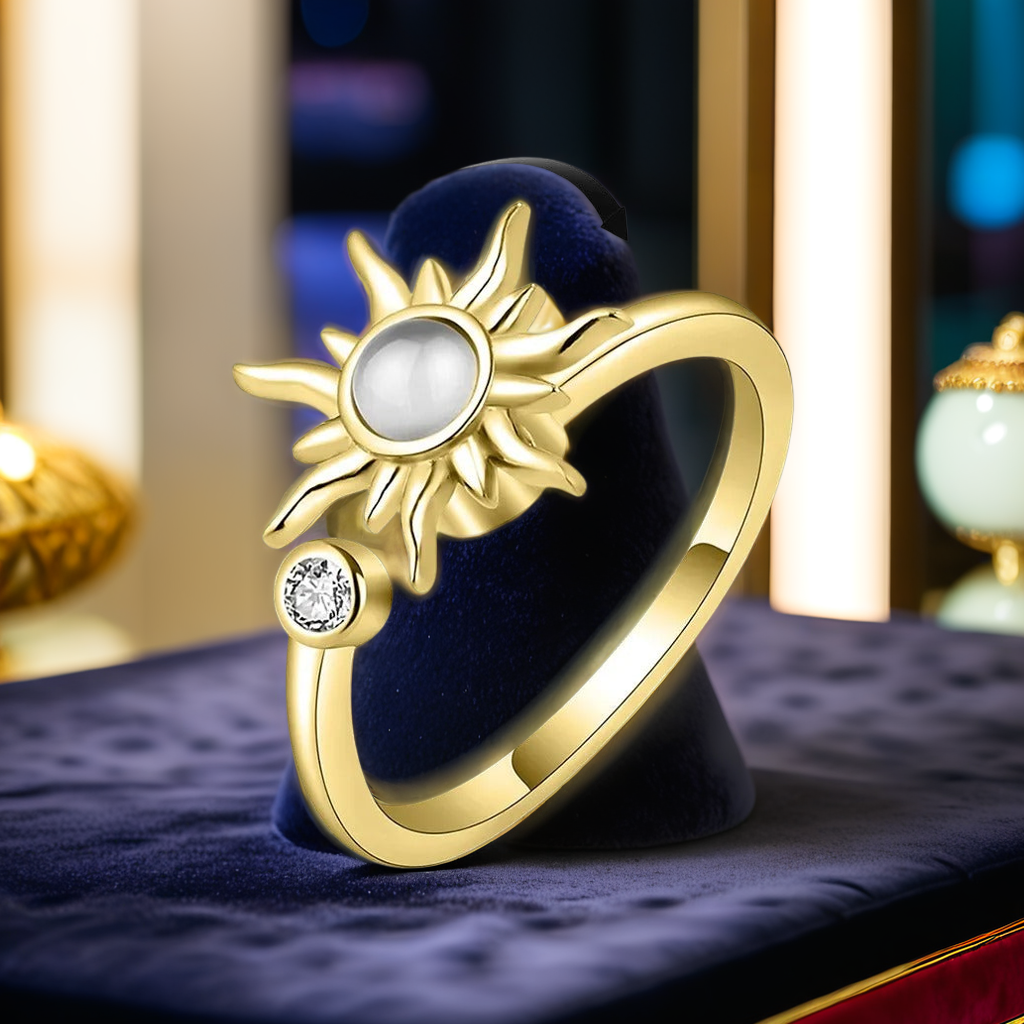 sun spinner anxiety ring