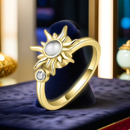 sun spinner anxiety ring