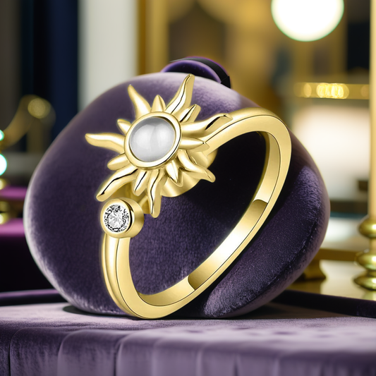 sun spinner anxiety ring