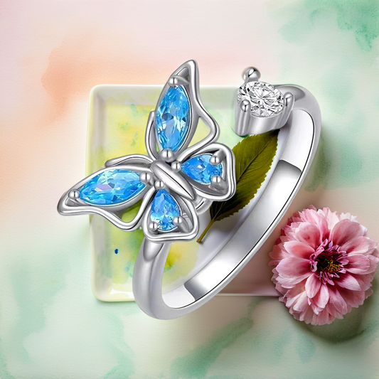 Butterfly Spinner anxiety ring