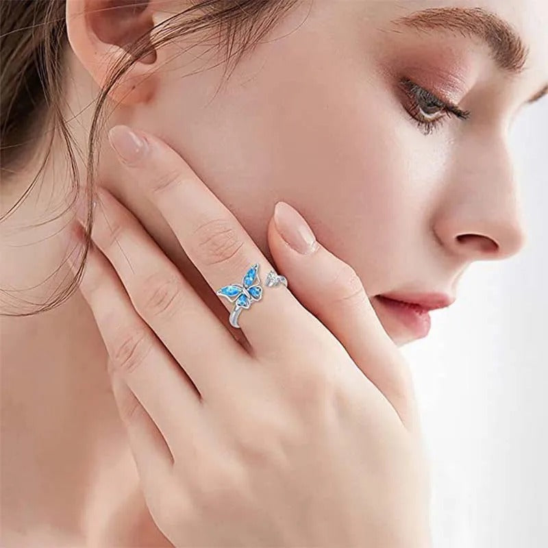 Butterfly Spinner anxiety ring