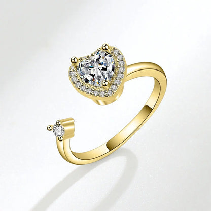 heart spinner anxiety ring
