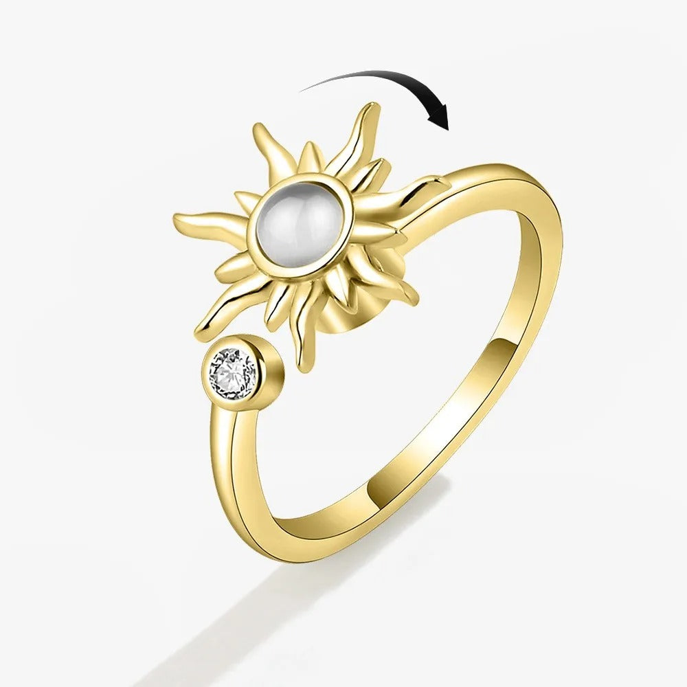 sun spinner anxiety ring
