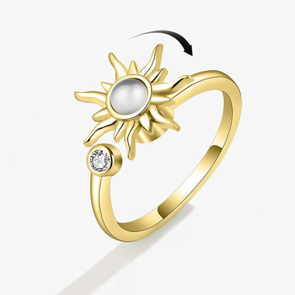 sun spinner anxiety ring